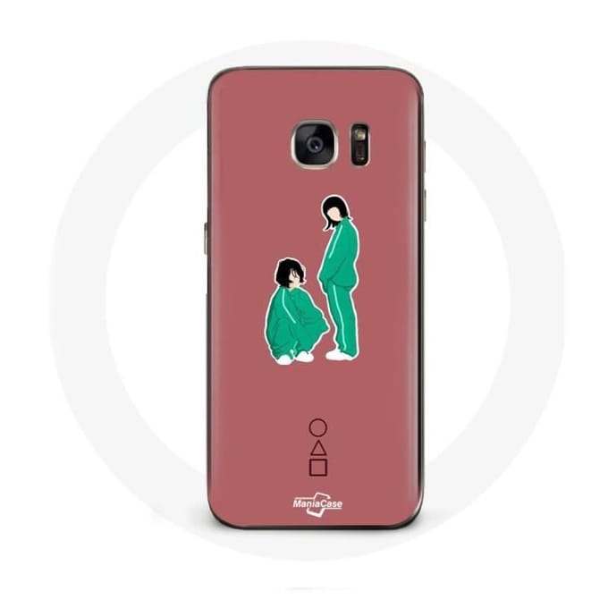 Case voor Samsung Galaxy S7 Edge Squid Game Ji Yeong Nummer 240 en Kang Sae Byeok Nummer 067