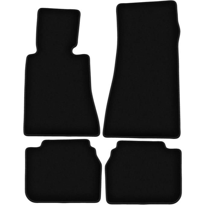 BASIC zwarte veloursmatten voor: BMW 7 E32 sedan (1986-1994)