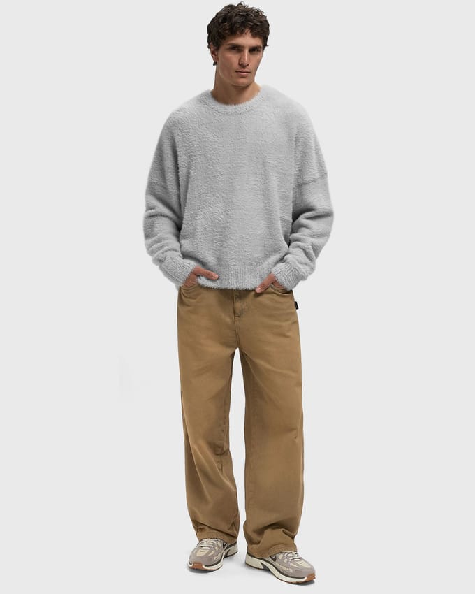 ESSENTIAL FURRY KNIT SWEATER