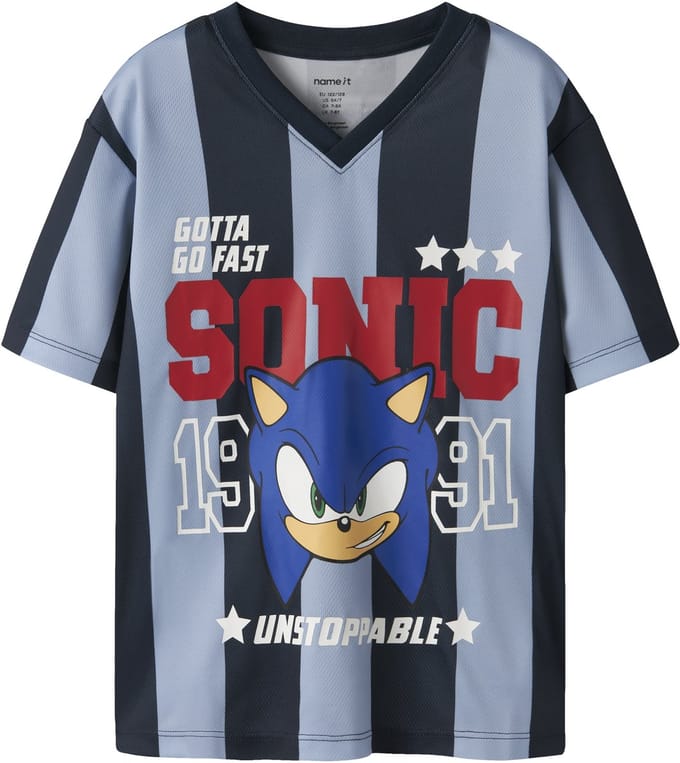 NAME IT - NKMAGE SONIC SS NREG POLY TOP SKY - Jongens - T-shirts
