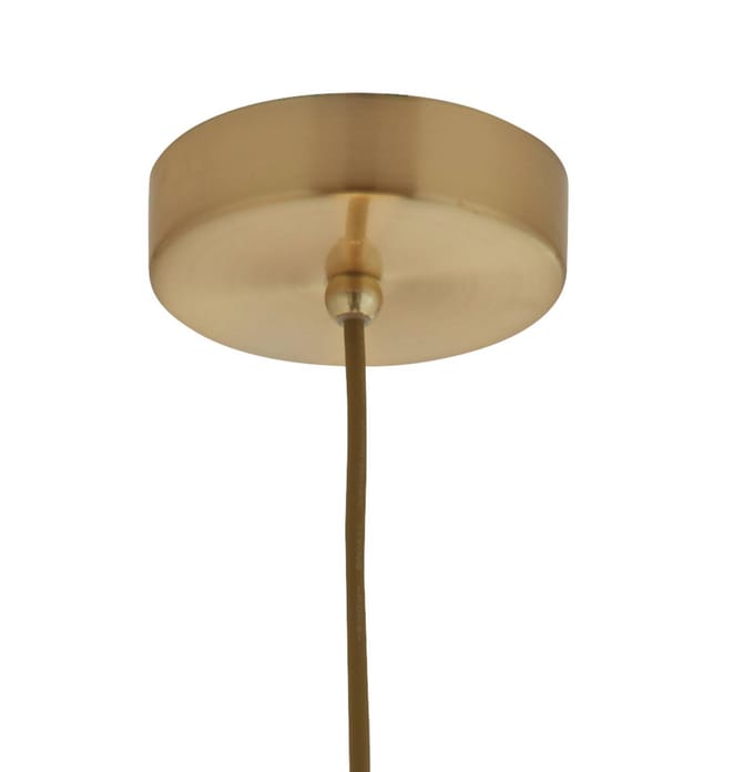 Searchlight Hanglamp Avalon met glazen kap, goud