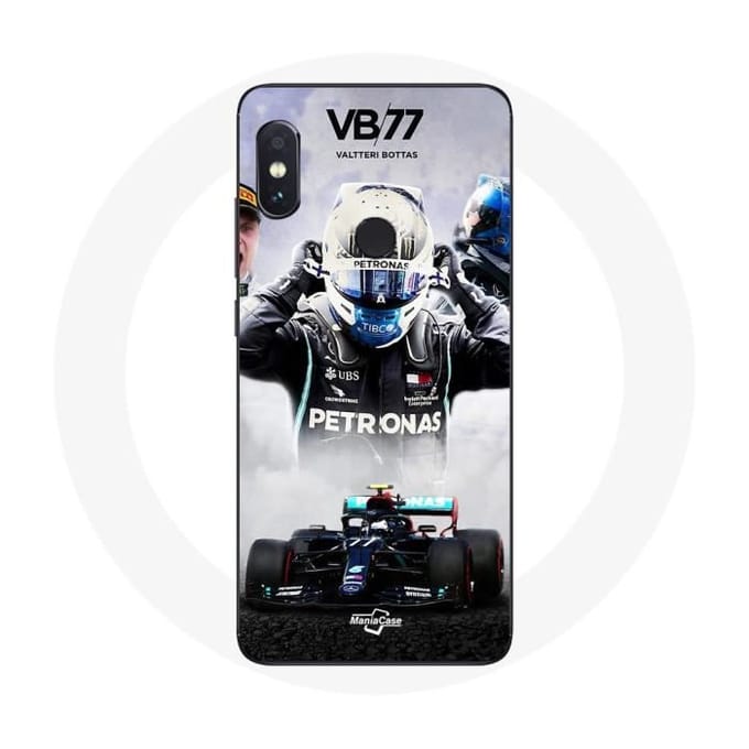 Coque - Formule 1 - Xiaomi Redmi Note 5 AI - Valtteri Bottas - Souple - Noir noir