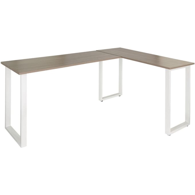 Bureau WORKSPACE BASIC I 165 x 120 cm Grijs/Wit hjh OFFICE