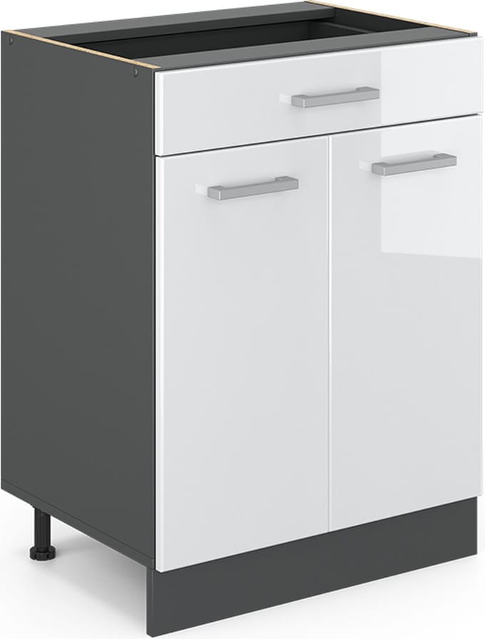 Vicco R-Line Keukenonderkast – 60 cm, WB Antraciet Wit Hoogglans