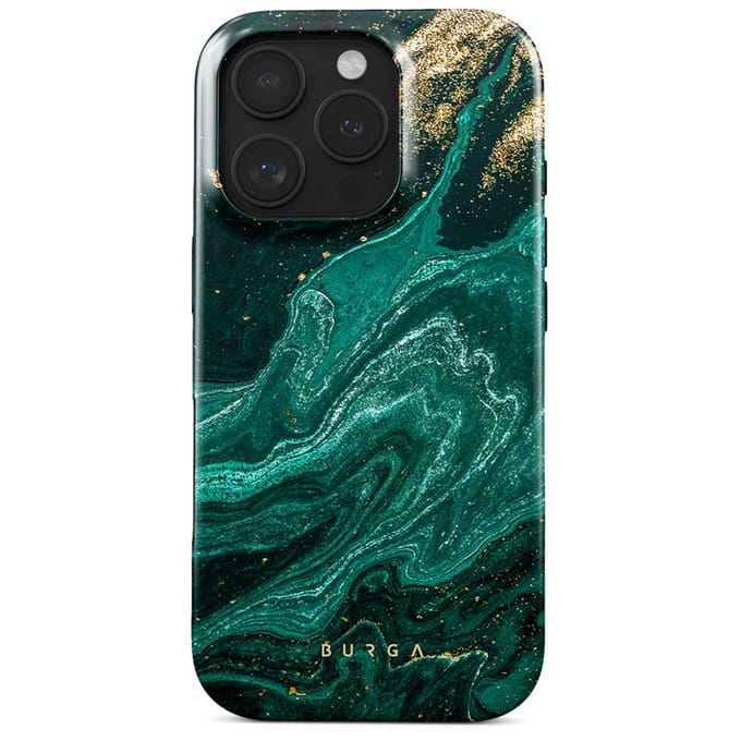 Burga Tough Case geschikt voor Apple iPhone 16 Pro - Emerald Pool
