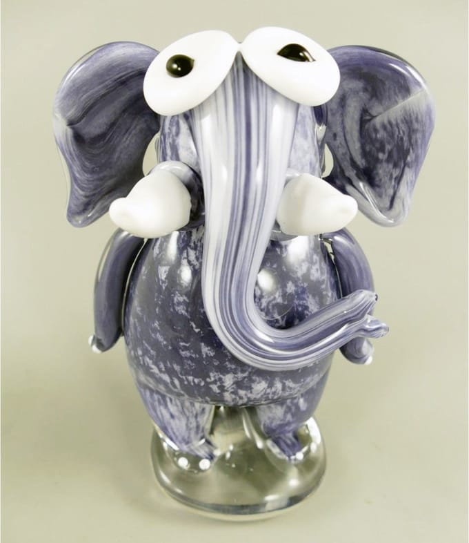 AL - Olifant - Glaswerk - 20 x 14 cm