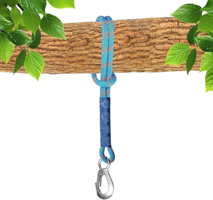 Schommelbanden Set - Hangmat Ophangsysteem - Buiten Ontspannen - Versterkte Polyester Constructie - 1.2 Meter - Blauw