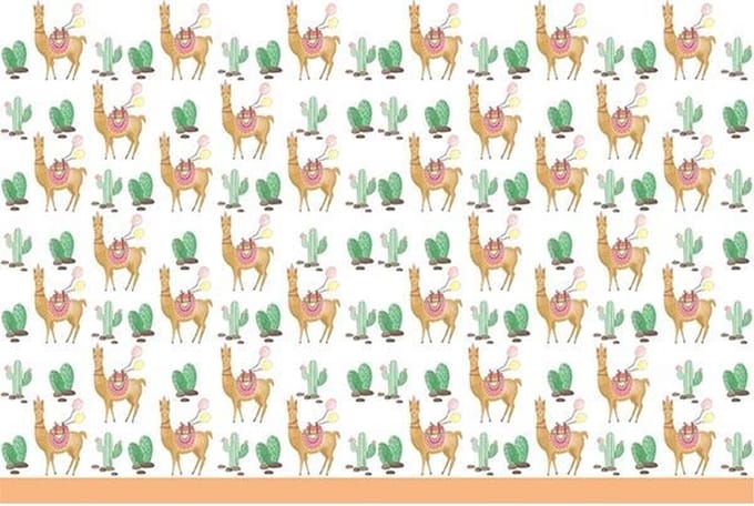 Llama party Tafelkleed - 120 x 180 cm