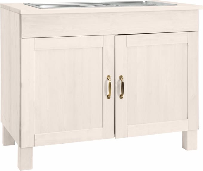 Alby-Spoelbakkast - 60 cm - Wit Grenen
