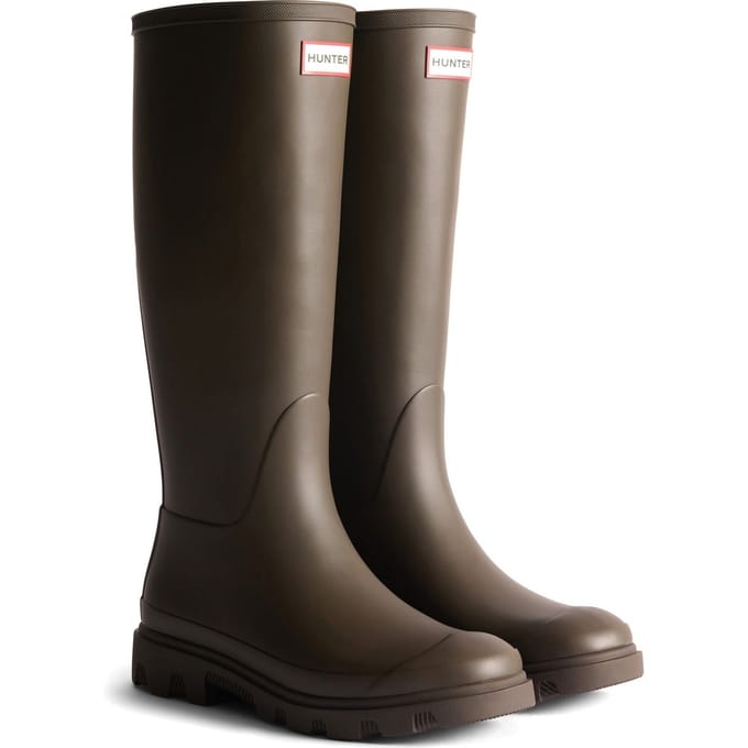 Hunter Downpour Hoge Rubberlaarzen voor Heren in Chocoladebruin