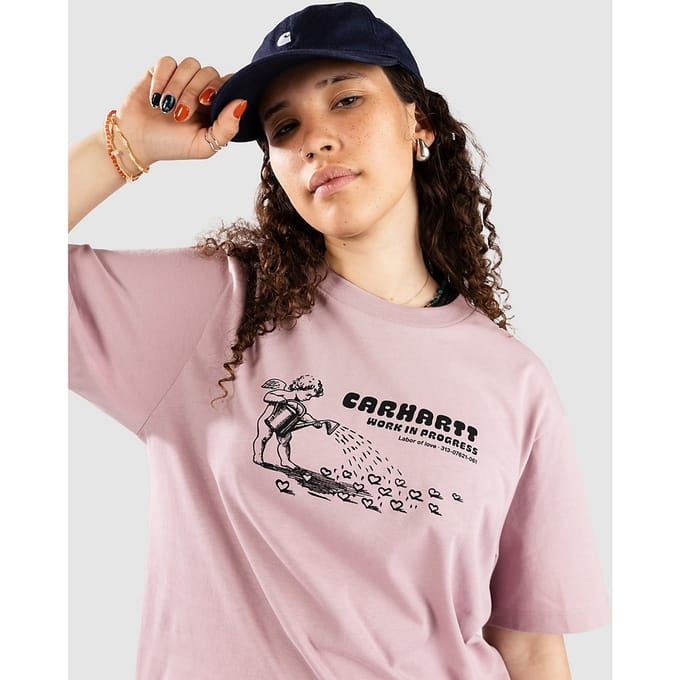 Carhartt WIP Bumper Sticker T-Shirt roze