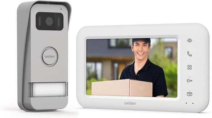 Videofoon - Deurcamera Systeem - Toegang Beheer - App Bediening - 7 inch Scherm - Antraciet