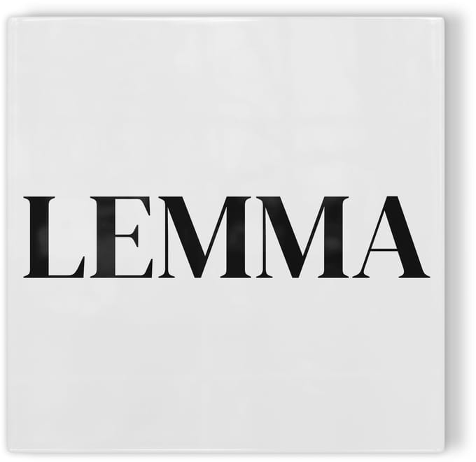 Tegeltje Haarlem Lemma - wit zwart - tegeltje stad - tegeltje met tekst