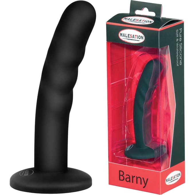 Malesation – Barny Siliconen Dildo 12.5 cm – Zwart