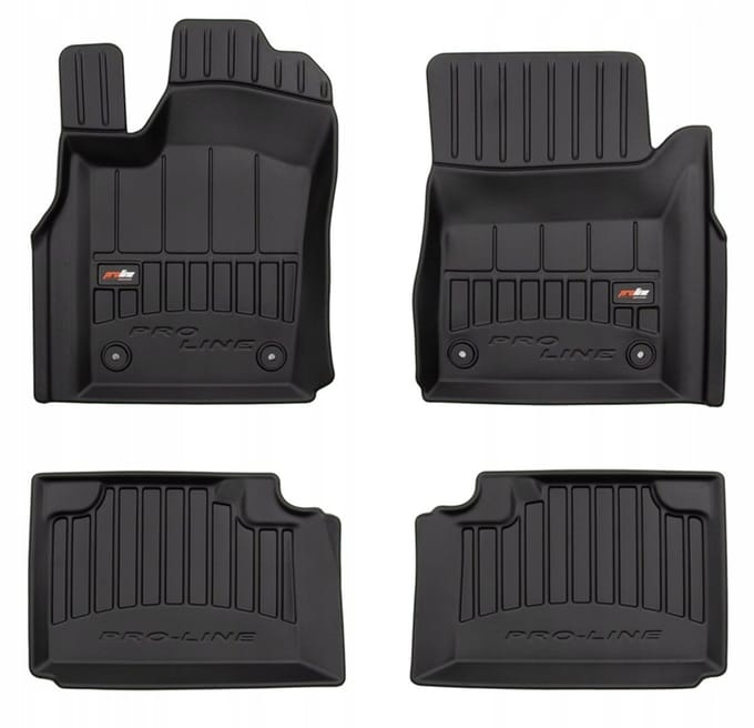 Frogum - No.77 - JEEP Grand Cherokee WK2 2010-2016 - Automatten set - 3D Bakmatten - TPE Rubber - 6 cm Rand