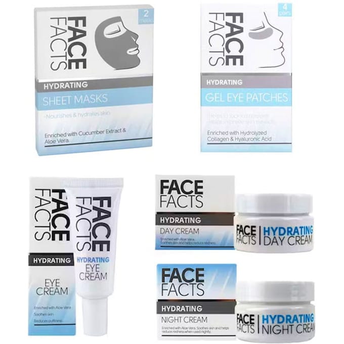 Face Facts Hydrating Skincare Set 5 pcs + 25 ml + 2 x 50 ml