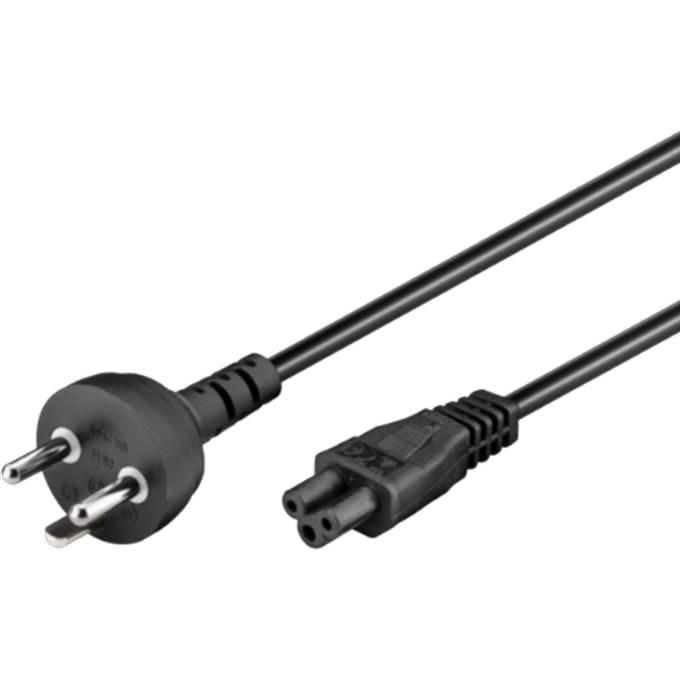 Denemarken stroomkabel met C5 plug - zwart - 2 meter