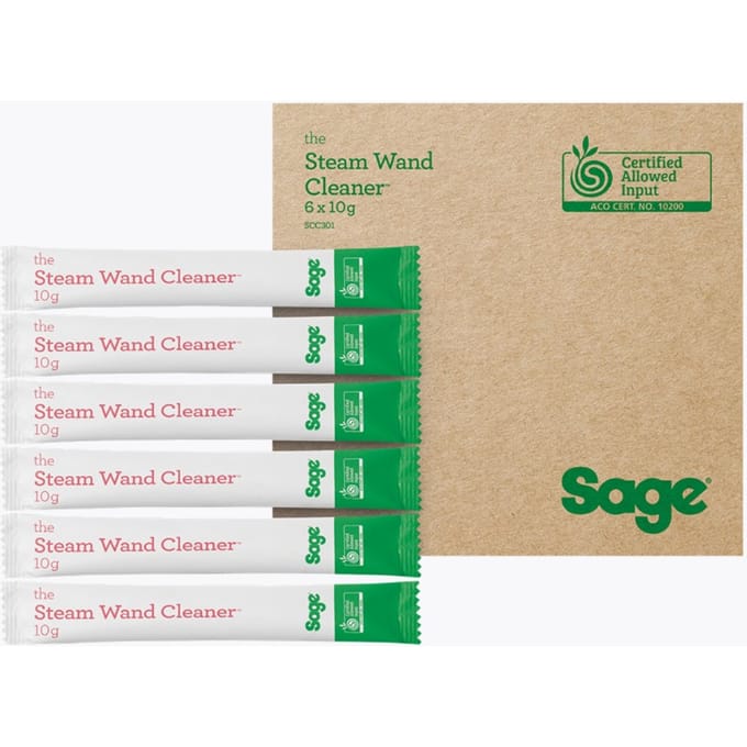 Sage The Espresso Steam Wand Cleaner | Reiniger voor stoompijpjes | 6 Pack | Hygiënische reiniging voor perfect melkschuim | Voor espressomachines