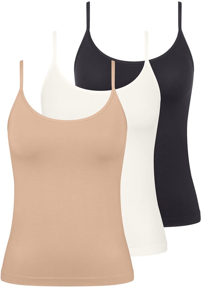 sloggi Dames spaghettitop 3 pack GO Sense