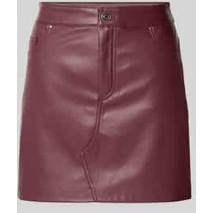 Minirok in leerlook, model 'KATE'