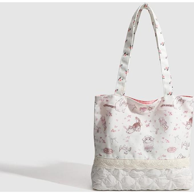 Tote Tas Tote Tas Pendeltas Studententas Kunst Zachte Zeildoek Tas Schoudertas white
