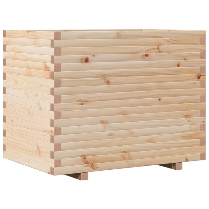vidaXL - Plantenbak - 90x60x72,5 - cm - massief - grenenhout