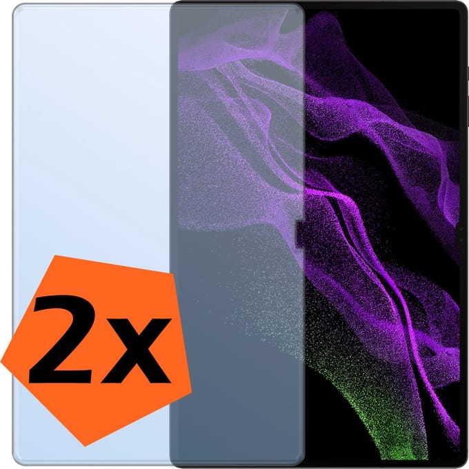 Screenprotector - 2 Stuks - Geschikt voor Samsung Galaxy Tab S9 Ultra - Extra Sterk - Gehard Glas - Beschermglas - Tempered Glass - Screen Protector