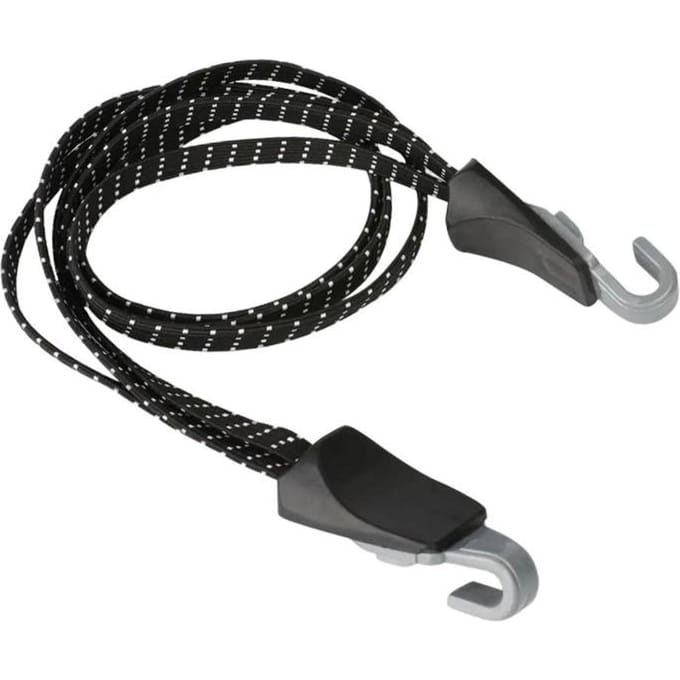 Sangles en caoutchouc Sangles à cordon Fixations élastiques Sangles à cordon avec crochets pour porte-bagages de vélo Installation fixe Porte-bagages St Utilisation pratique black