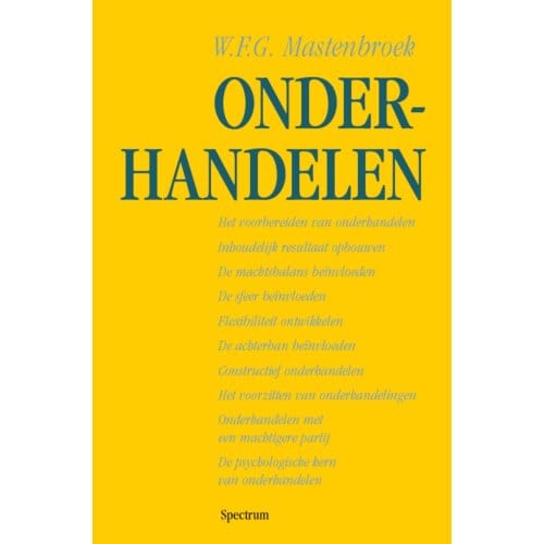 Onderhandelen - W.F.G. Mastenbroek
