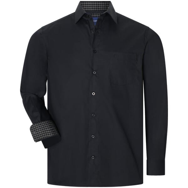 Babista herren Overhemd - 51/52 - zwart - Plus Size