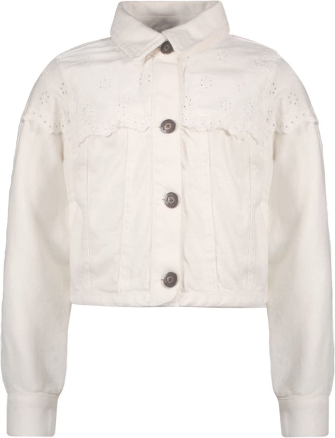 Like Flo F402-5365 Meisjes Jas - Off white - Maat 128