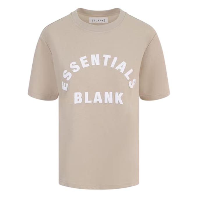 Blank Essentials Dames/Dames Oversized Vriend T-shirt (Zomerzand)
