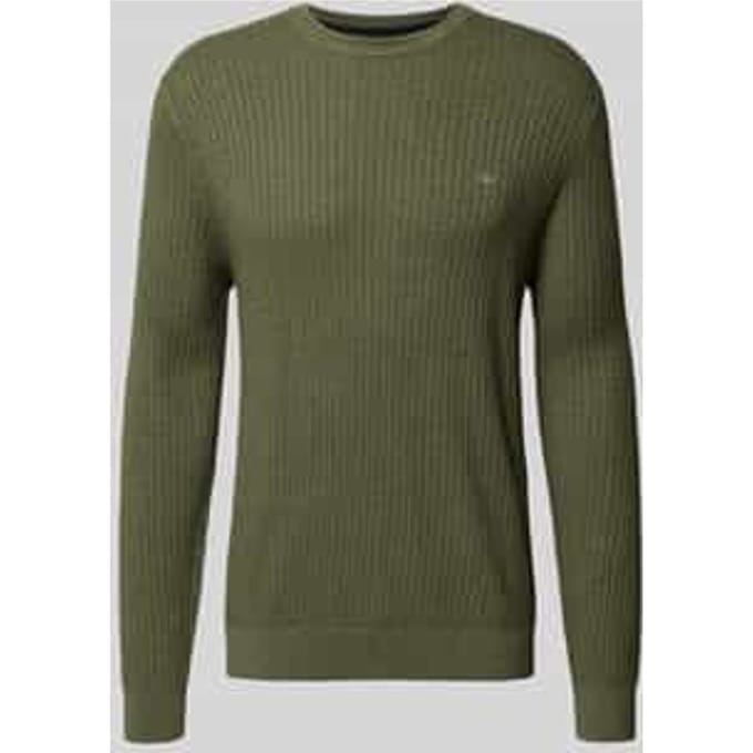 Gebreide pullover met labeldetail
