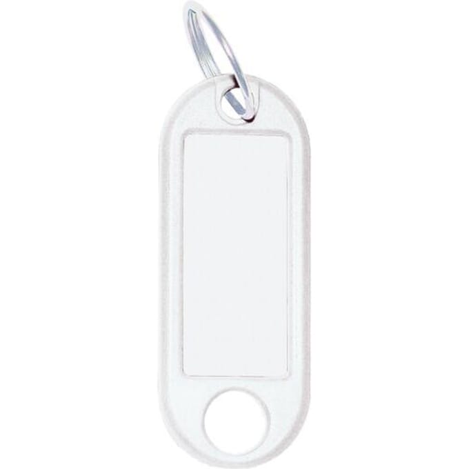 WEDO Sleutelhanger met ring, diameter: 18 mm, wit