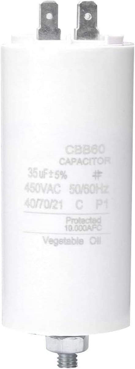 Startcondensator 35µF 450V Motorcondensator voor Wasmachine & Waterpomp