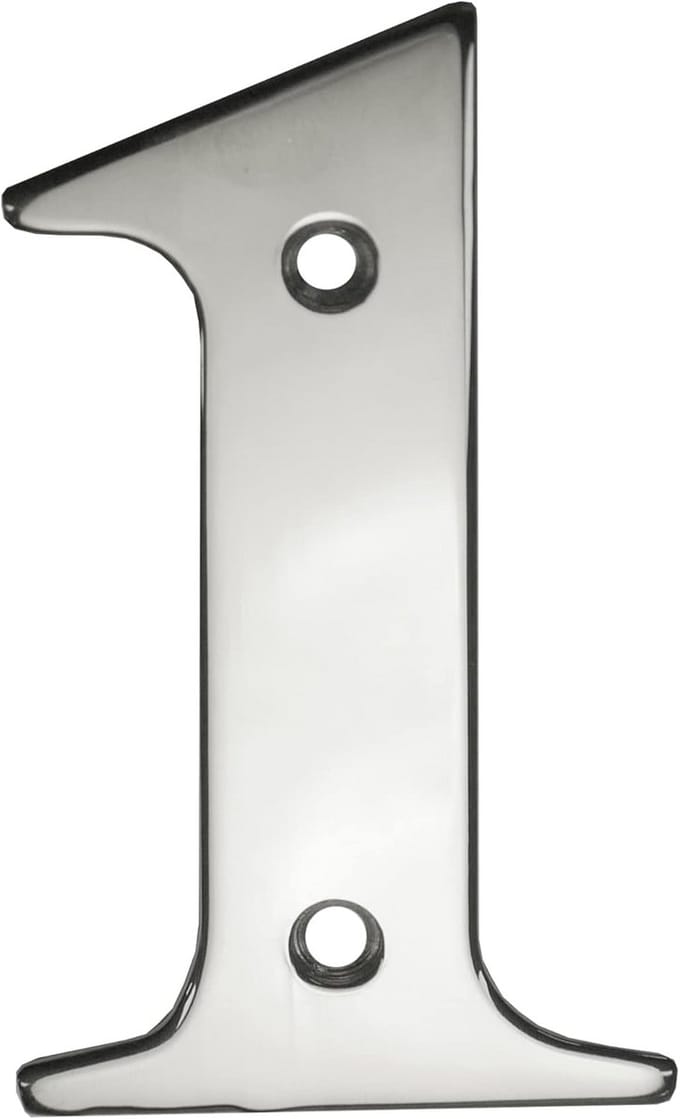 Deurnummer 3 Inch RVS Schraefmontage Voor Deur en Poort