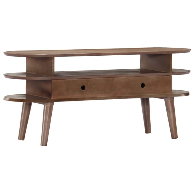 vidaXL - Tv-meubel - 110x35x50 - cm - massief - acaciahout