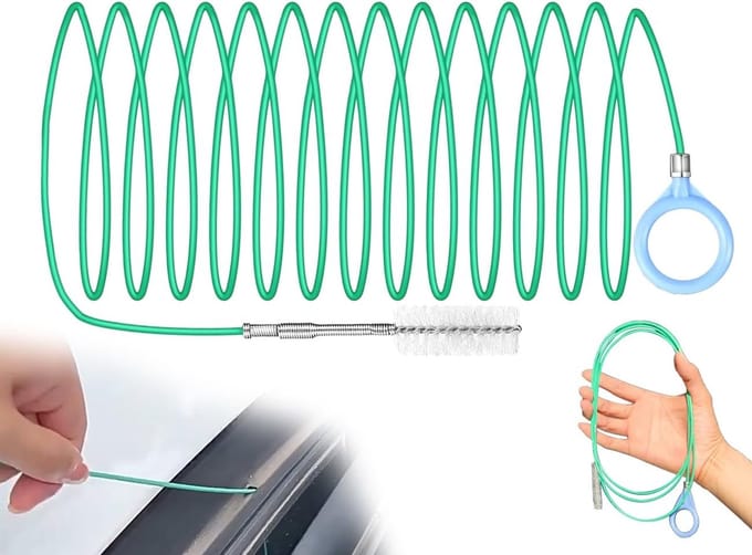 Flexibele Afvoerschoonmaakborstel - Afvoerborstel - Auto Afvoer Cleaner - Drain Hole Cleaner (300cm)