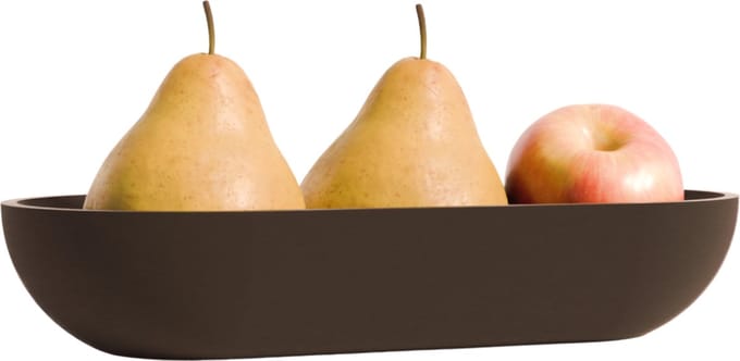 Fiastra® Fruitschaal Zwart – Groot – Basic – 40x21x11 cm – Sunset – Modern Design