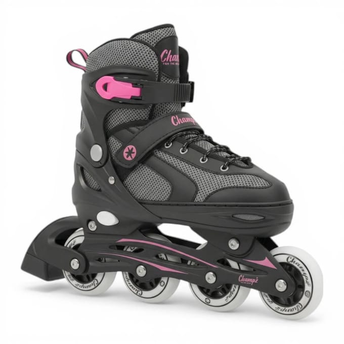 Kinder Skeelers 33-36 EU Verstelbaar – Gevorderden – Inline Skates Roze ABEC7 – Champz