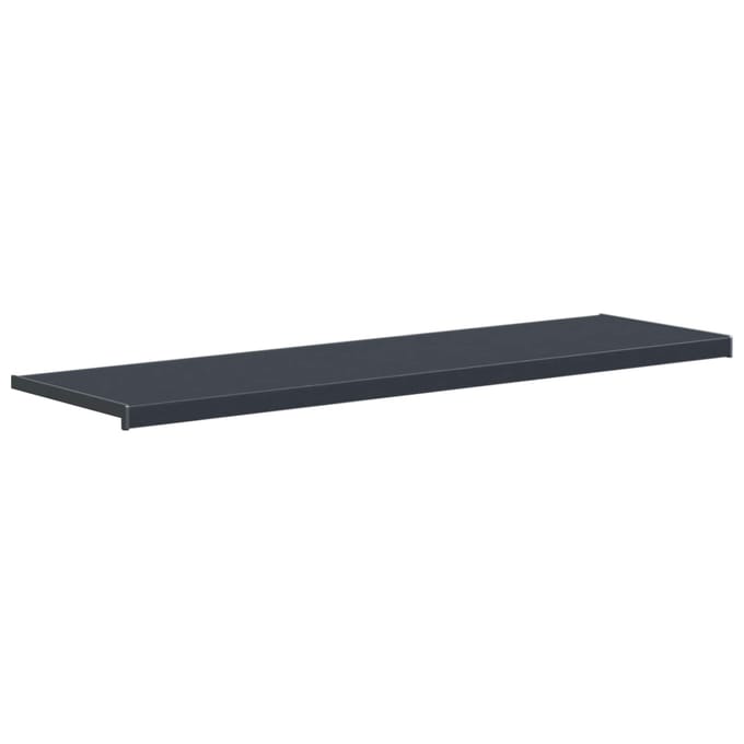 vidaXL - Raamdorpel - Antraciet - met - houtnerf - 140 - x - 40 - x - 4,5 - cm - PVC