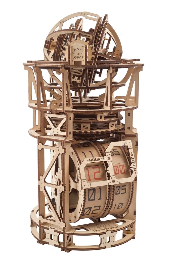 UGEARS Houten 3D Model - Sky Watcher Tafelklok