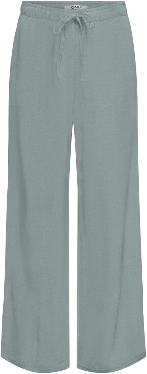 ONLY - ONLSIESTA MW PULL-UP LINEN BL PNT NOOS Dames Broeken - Abyss - Maat - W26 X L30