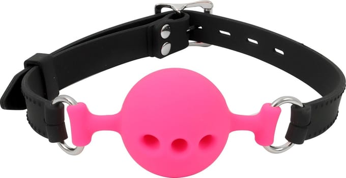 Banoch - ballgag siliconen medium - roze Ø 4,5 cm