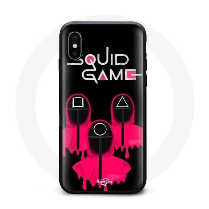 Coque Iphone XS Max Face Square Squid Game