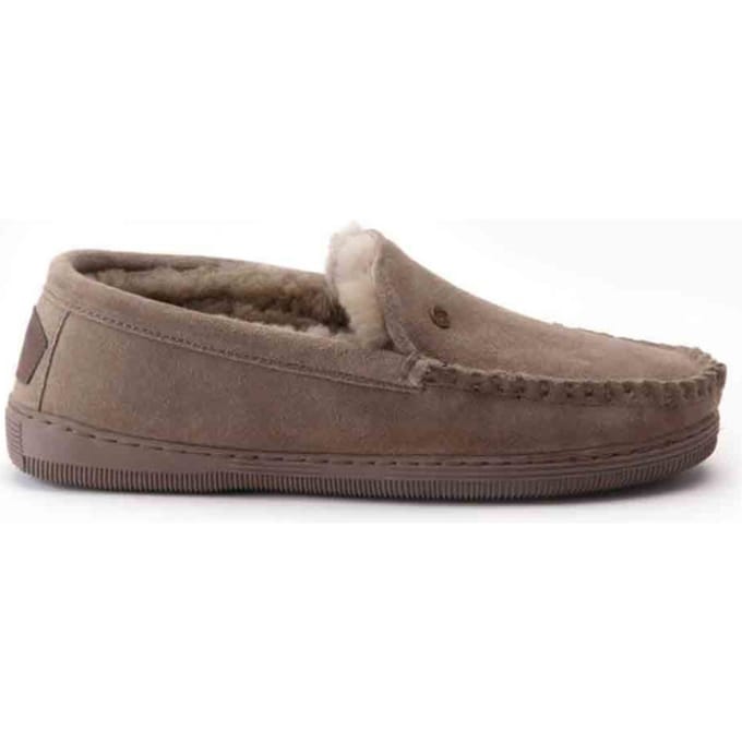 Pantoffels Warmbat grizzly men suede moss GRZ 4410