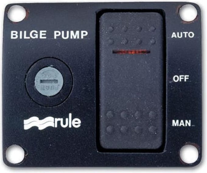 Rule 43 12 Volt 3-weg Schakelpaneel voor Bilgepomp