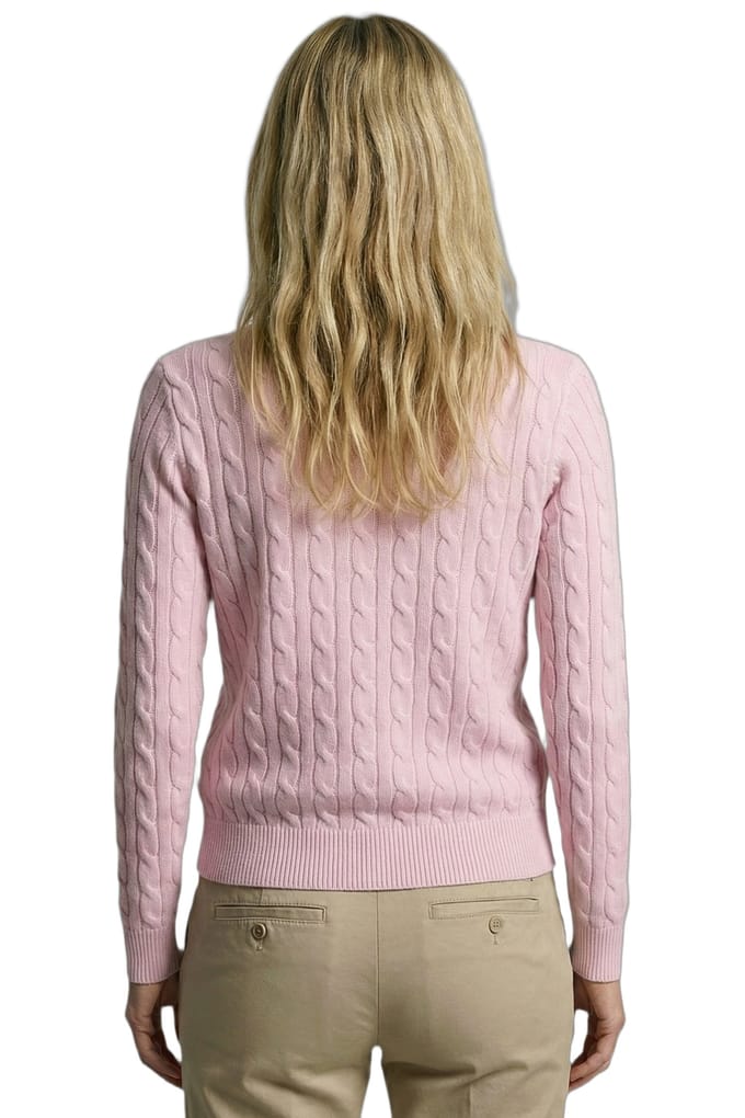 McGregor Cable Button Cardigan Light Pink Taglia: M | Cardigan Outlet | Donna | Rosa