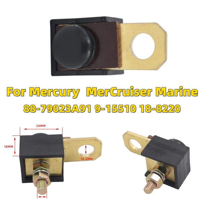 90 Amp Startzekering voor Mercury MerCruiser 88-79023A91 9-15510 18-8220 beige