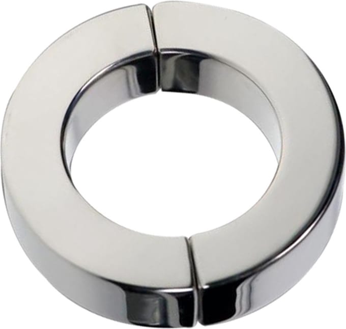 Black Label - Magnetische Scharnierende Cockring - RVS 40 mm